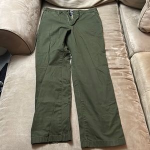 Lands’ End Olive green 32 waist Traditional Fit chinos